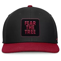 Stanford Cardinal NCAA Nike Black/Cardinal Stanford 2025 Sideline Campus Pro Local Snapback Hat