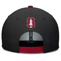 Stanford Cardinal NCAA Nike Black/Cardinal Stanford 2025 Sideline Campus Pro Local Snapback Hat