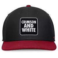 Alabama Crimson Tide NCAA Nike Black/Crimson Alabama Tide 2025 Sideline Campus Pro Local Snapback Hat