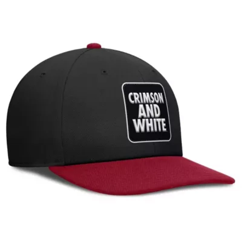 Alabama Crimson Tide NCAA Nike Black/Crimson Alabama Tide 2025 Sideline Campus Pro Local Snapback Hat