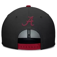 Alabama Crimson Tide NCAA Nike Black/Crimson Alabama Tide 2025 Sideline Campus Pro Local Snapback Hat