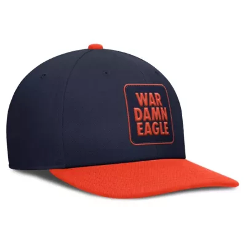NCAA Nike Navy/Orange Auburn Tigers 2025 Sideline Campus Pro Local Snapback Hat