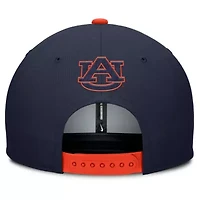 NCAA Nike Navy/Orange Auburn Tigers 2025 Sideline Campus Pro Local Snapback Hat