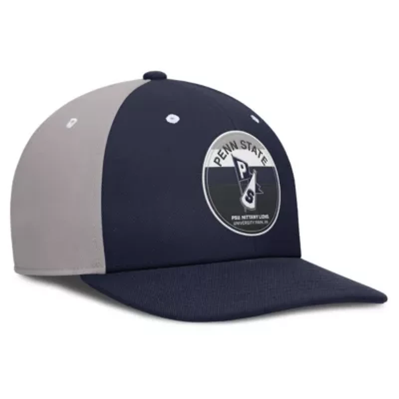 NCAA Nike Navy/Gray Penn State Nittany Lions Prep Pro Performance Snapback Hat