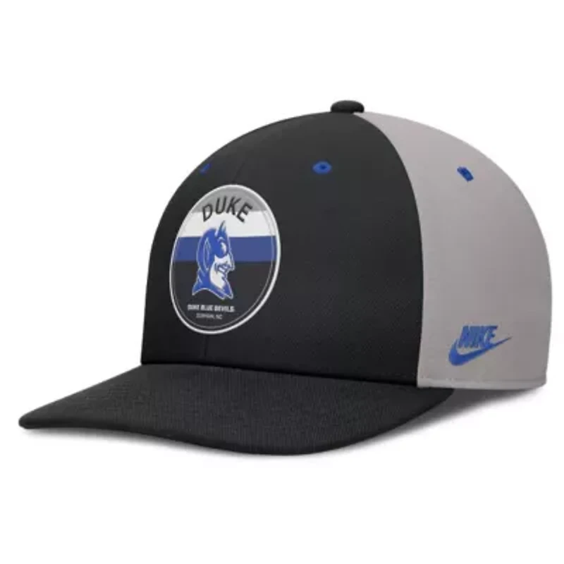 Duke Blue Devils NCAA Nike Black/Gray Duke Devils Prep Pro Performance Snapback Hat