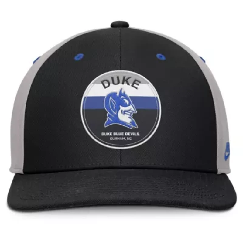 Duke Blue Devils NCAA Nike Black/Gray Duke Devils Prep Pro Performance Snapback Hat