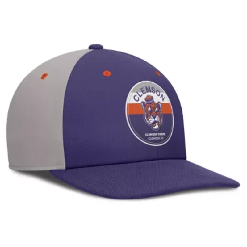 NCAA Nike Purple/Gray Clemson Tigers Prep Pro Performance Snapback Hat
