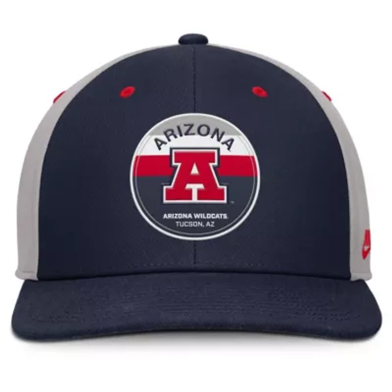 NCAA Nike Navy/Gray Arizona Wildcats Prep Pro Performance Snapback Hat