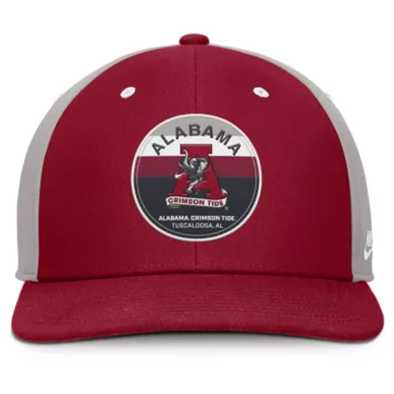 Alabama Crimson Tide NCAA Nike Crimson/Gray Alabama Tide Prep Pro Performance Snapback Hat