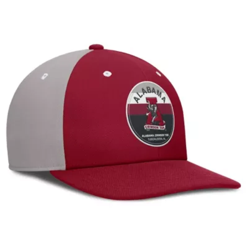 Alabama Crimson Tide NCAA Nike Crimson/Gray Alabama Tide Prep Pro Performance Snapback Hat