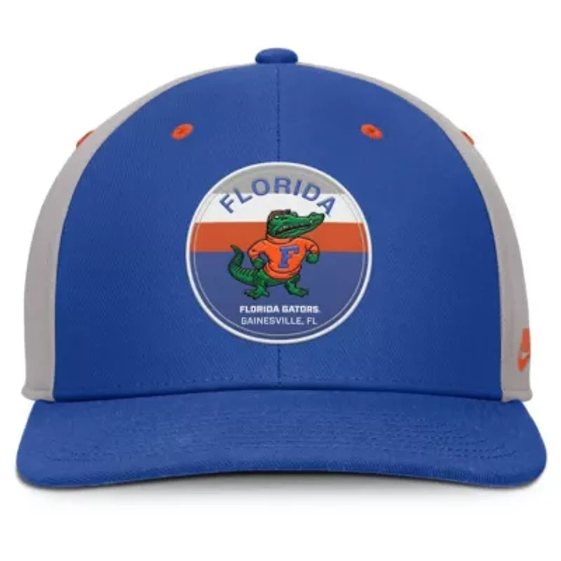 NCAA Nike Royal/Gray Florida Gators Prep Pro Performance Snapback Hat