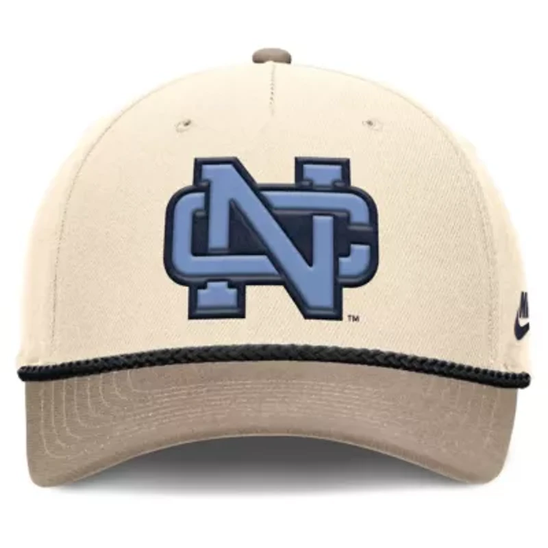 NCAA Nike North Carolina Tar Heels Rise Legacy Throwback Logo Adjustable Hat