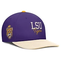 NCAA Nike Purple/Cream LSU Tigers Pro Legacy Script Snapback Hat