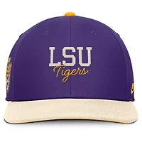 NCAA Nike Purple/Cream LSU Tigers Pro Legacy Script Snapback Hat