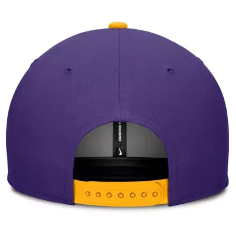 NCAA Nike Purple/Cream LSU Tigers Pro Legacy Script Snapback Hat