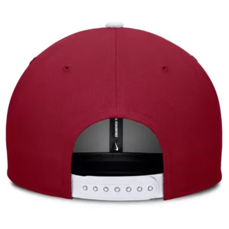 Alabama Crimson Tide NCAA Nike Crimson/Cream Alabama Tide Pro Legacy Script Snapback Hat