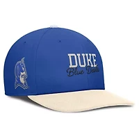 Duke Blue Devils NCAA Nike Royal/Cream Duke Devils Pro Legacy Script Snapback Hat