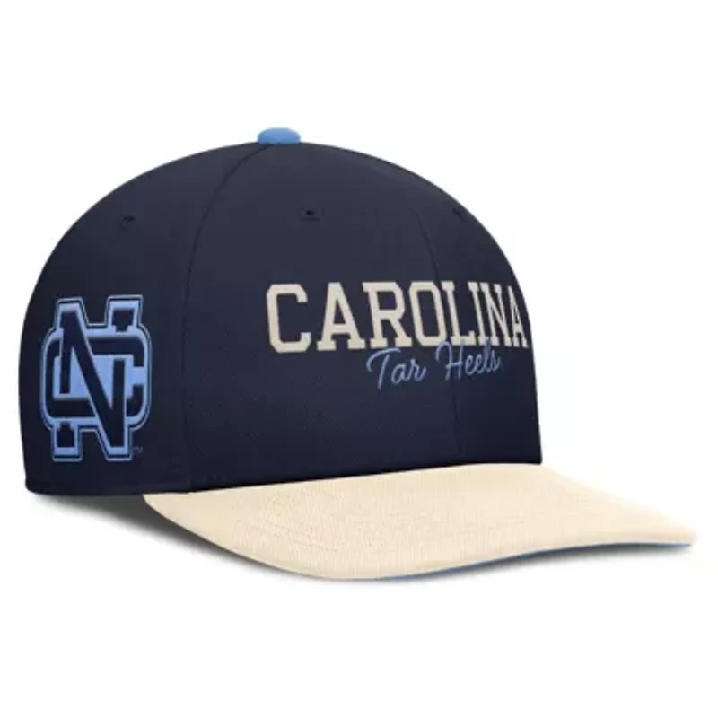 NCAA Nike Navy/Cream North Carolina Tar Heels Pro Legacy Script Snapback Hat