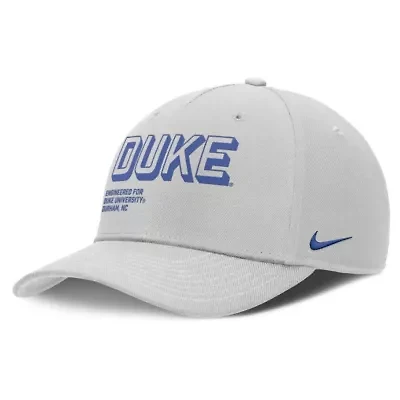 Duke Blue Devils NCAA Nike Duke Devils 2025 Sideline Dust Pinched Rise Adjustable Hat