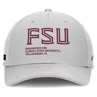 NCAA Nike Florida State Seminoles 2025 Sideline Dust Pinched Rise Adjustable Hat