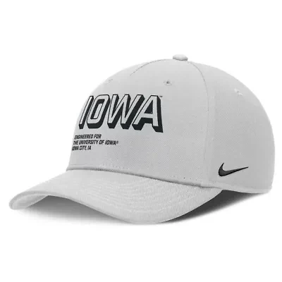 NCAA Nike Iowa Hawkeyes 2025 Sideline Dust Pinched Rise Adjustable Hat