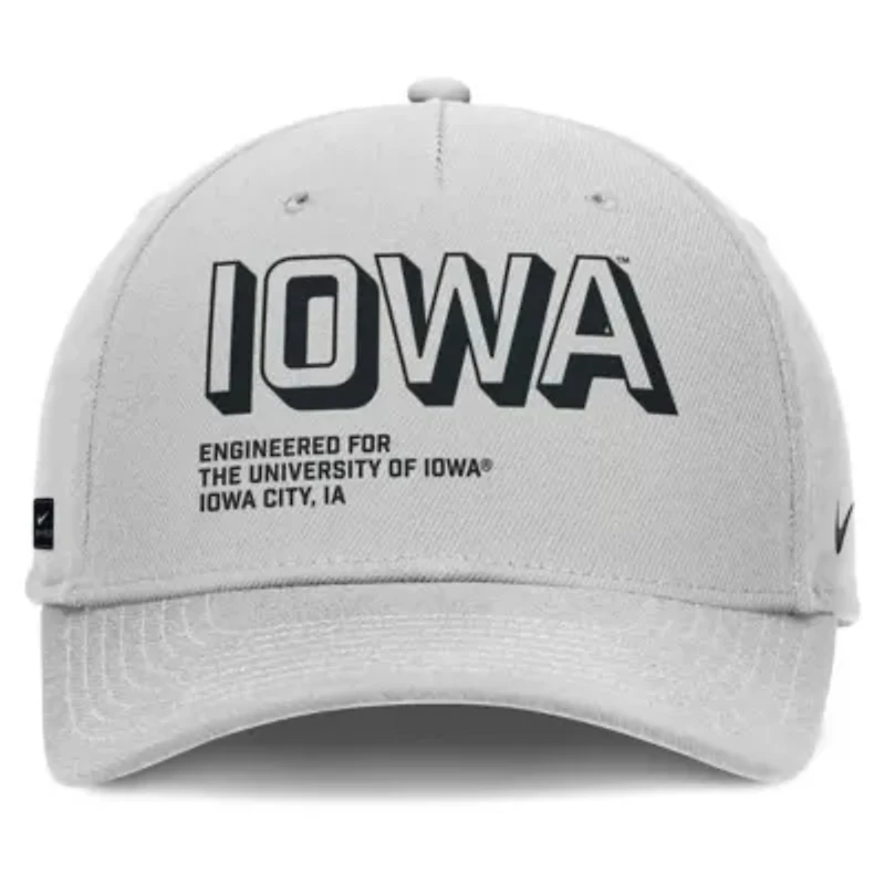 NCAA Nike Iowa Hawkeyes 2025 Sideline Dust Pinched Rise Adjustable Hat