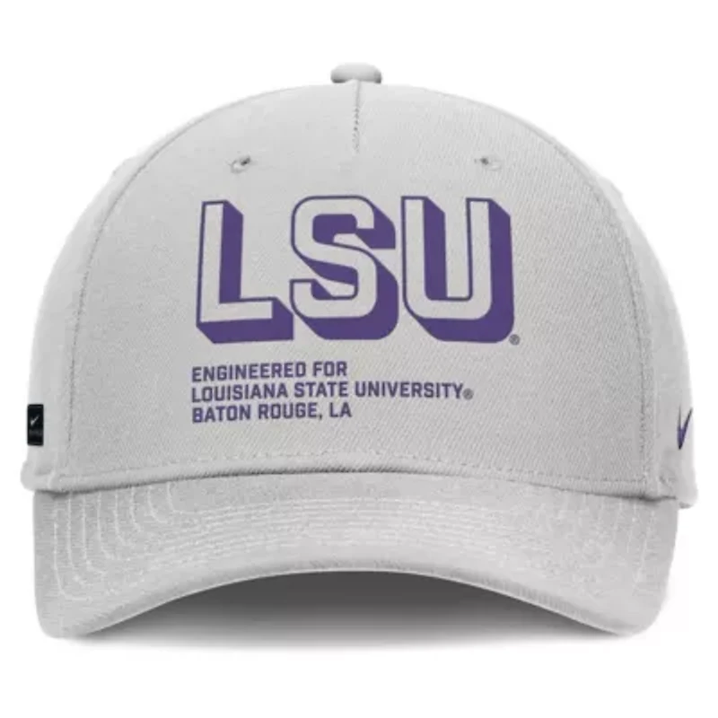 NCAA Nike LSU Tigers 2025 Sideline Dust Pinched Rise Adjustable Hat