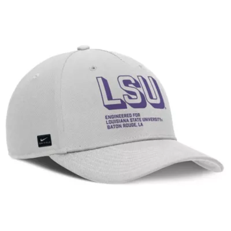 NCAA Nike LSU Tigers 2025 Sideline Dust Pinched Rise Adjustable Hat