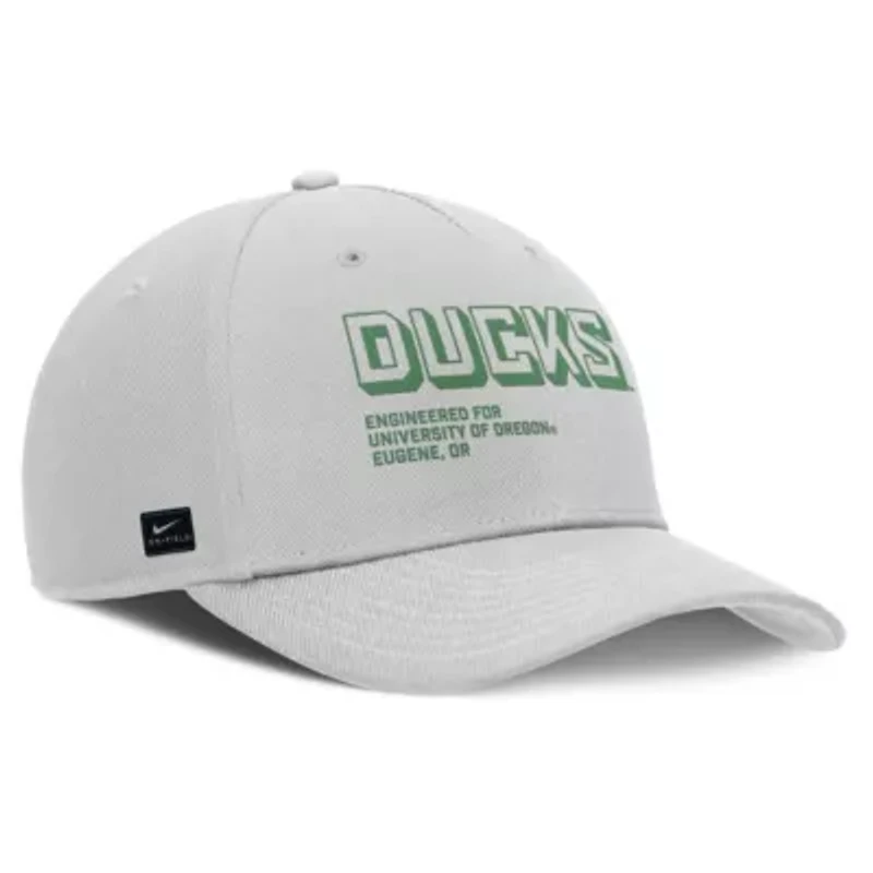 NCAA Nike Oregon Ducks 2025 Sideline Dust Pinched Rise Adjustable Hat