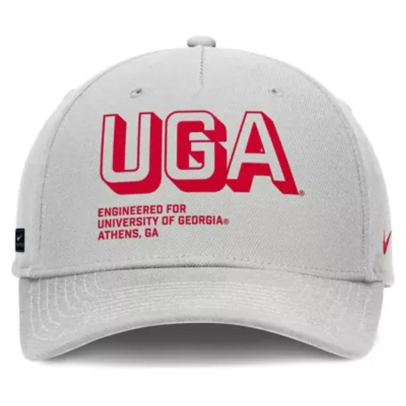 NCAA Nike Georgia Bulldogs 2025 Sideline Dust Pinched Rise Adjustable Hat
