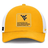 NCAA Nike Gold/White West Virginia Mountaineers 2025 On-Field Rise Engineered Trucker Adjustable Hat