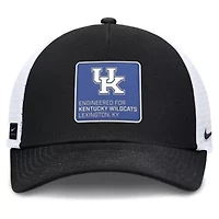 NCAA Nike Black/White Kentucky Wildcats 2025 On-Field Rise Engineered Trucker Adjustable Hat