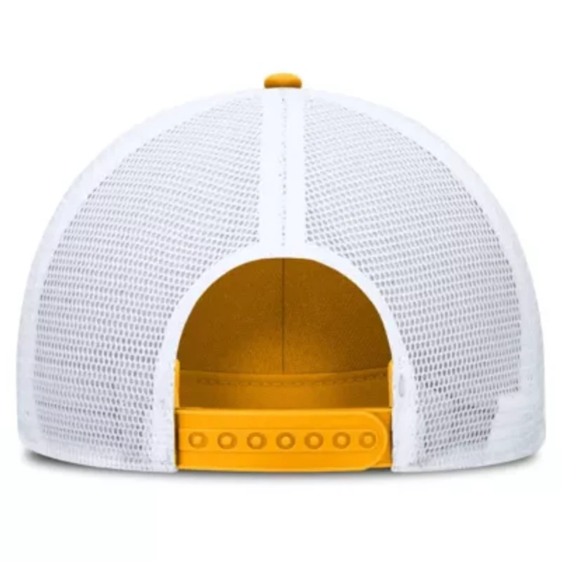 NCAA Nike Gold/White Iowa Hawkeyes 2025 On-Field Rise Engineered Trucker Adjustable Hat
