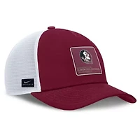 NCAA Nike Garnet/White Florida State Seminoles 2025 On-Field Rise Engineered Trucker Adjustable Hat
