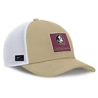 NCAA Nike Gold/White Florida State Seminoles 2025 On-Field Rise Engineered Trucker Adjustable Hat