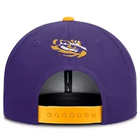 NCAA Nike Purple/Gold LSU Tigers 2025 On-Field Patch Pro Dri-FIT Snapback Hat