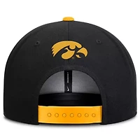 NCAA Nike Black/Gold Iowa Hawkeyes 2025 On-Field Patch Pro Dri-FIT Snapback Hat