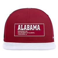 Alabama Crimson Tide NCAA Nike Crimson/White Alabama Tide 2025 On-Field Patch Pro Dri-FIT Snapback Hat