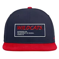 NCAA Nike Navy/Red Arizona Wildcats 2025 On-Field Patch Pro Dri-FIT Snapback Hat
