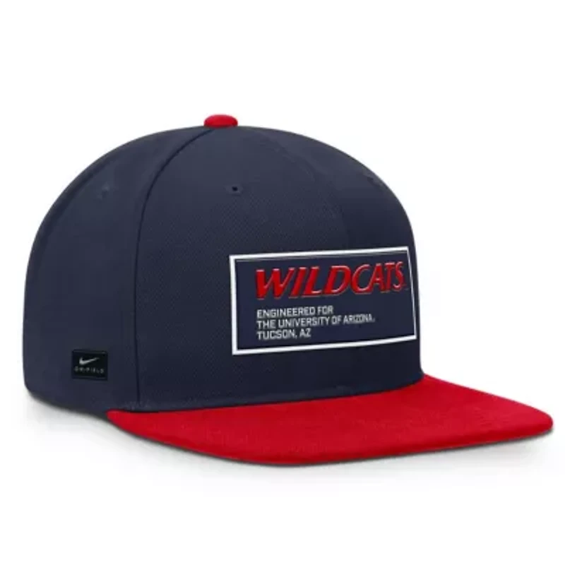 NCAA Nike Navy/Red Arizona Wildcats 2025 On-Field Patch Pro Dri-FIT Snapback Hat