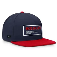 NCAA Nike Navy/Red Arizona Wildcats 2025 On-Field Patch Pro Dri-FIT Snapback Hat