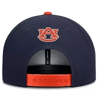 NCAA Nike Navy/Orange Auburn Tigers 2025 On-Field Patch Pro Dri-FIT Snapback Hat