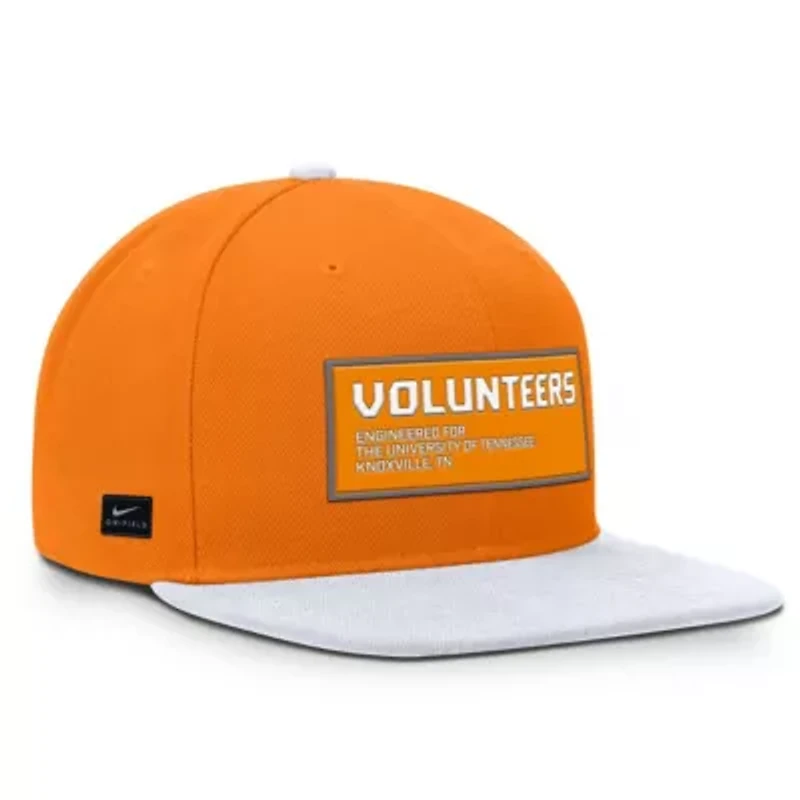 NCAA Nike Tennessee Orange/White Tennessee Volunteers 2025 On-Field Patch Pro Dri-FIT Snapback Hat