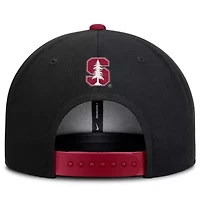 Stanford Cardinal NCAA Nike Black/Cardinal Stanford 2025 On-Field Patch Pro Dri-FIT Snapback Hat