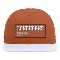 NCAA Nike Texas Orange/White Texas Longhorns 2025 On-Field Patch Pro Dri-FIT Snapback Hat