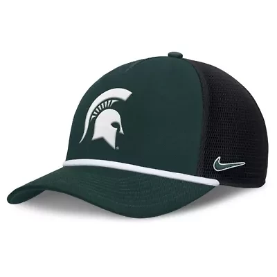 NCAA Nike Michigan State Spartans Rise Primetime Trucker Adjustable Hat