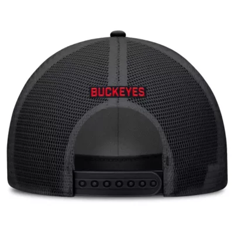 NCAA Nike Ohio State Buckeyes Rise Primetime Trucker Adjustable Hat