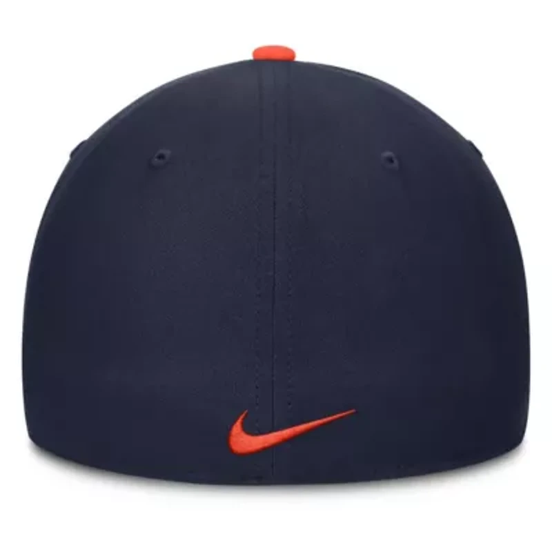 NCAA Nike Orange/Navy Auburn Tigers 2025 Sideline Rise Local Dri-FIT Flex Hat