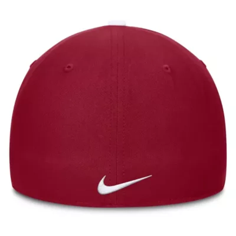 Alabama Crimson Tide NCAA Nike White/Crimson 2025 Sideline Rise Local Performance Flex Hat