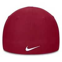 Alabama Crimson Tide NCAA Nike White/Crimson 2025 Sideline Rise Local Performance Flex Hat